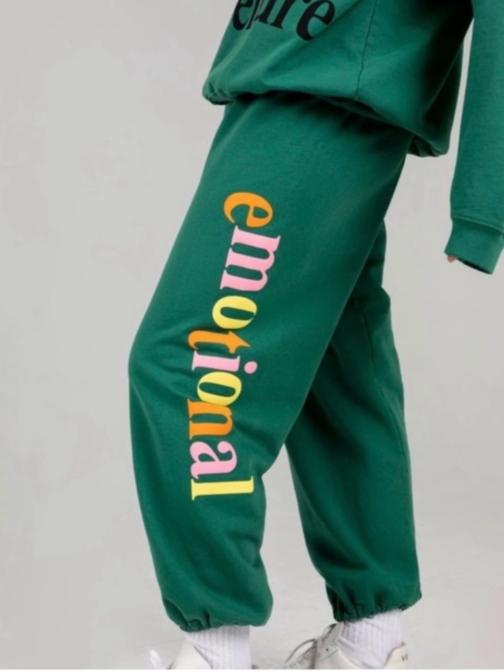 Emotional Green Track Joggers